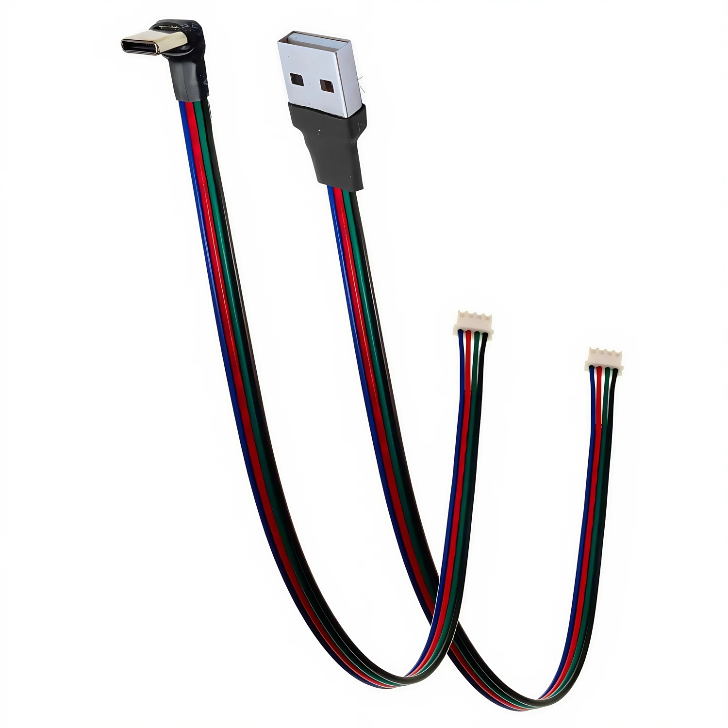 0.3M TYPE-C Micro mini USB 4P direct press buckle lock board female USB connector with PH2.0 cable length 30CM