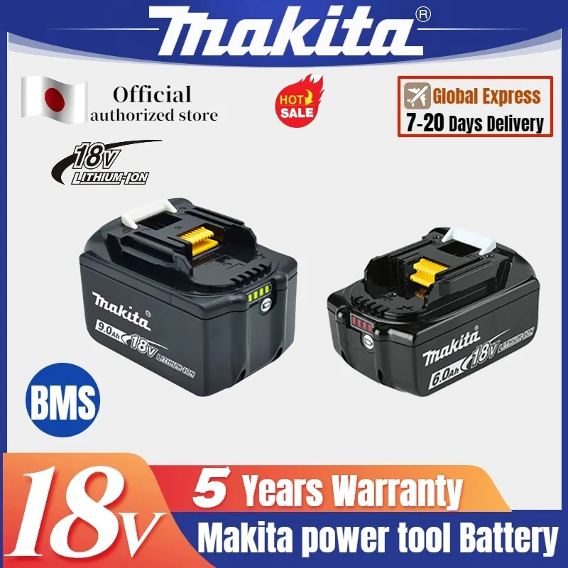 Bateria iones de litio para makita, pila Original de 18v, 3Ah/5Ah/6Ah do Makita LXT BL1830 BL1815 bl1860 BL1840 BL1850