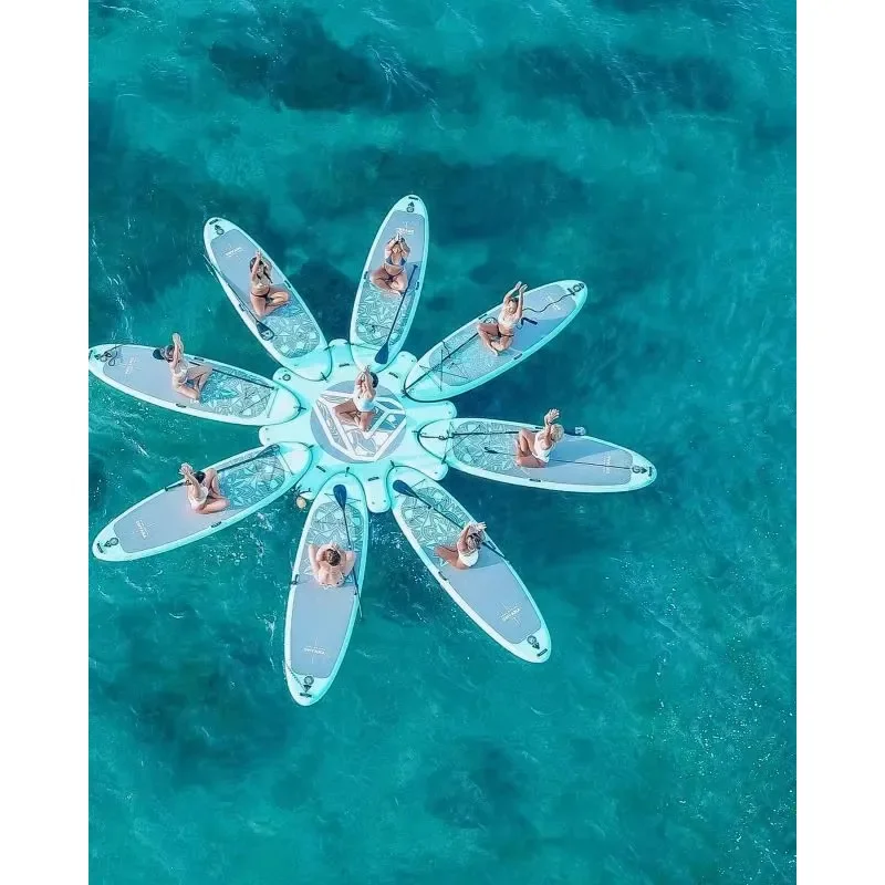 Hot Sale Inflatable Water Physical Mat Yoga Inflatable Pool Yoga Mat Floating Paddle Board Pool Platform