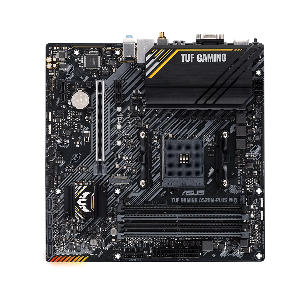 ASUS TUF GAMING A520M-PLUS WIFI Motherboard Supports Ryzen 5 5600G 5600X Ryzen 7 5700X 5800X3D CPU AMD A520 4xDDR4 128GB HDMI