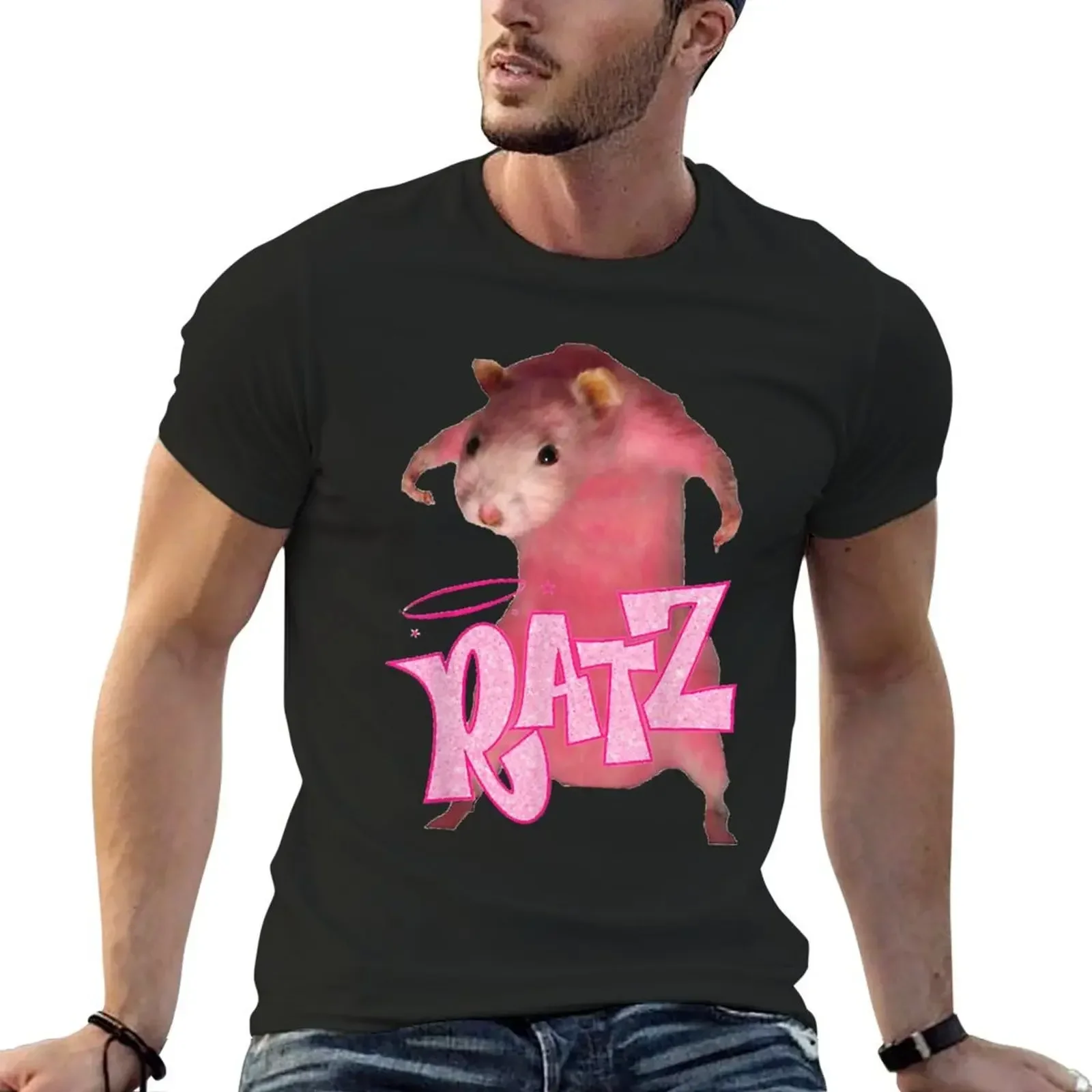 

Ratz Pink Meme T-Shirt graphic t shirt vintage Aesthetic clothing tshirts personalised anime tshirt designer t shirt men