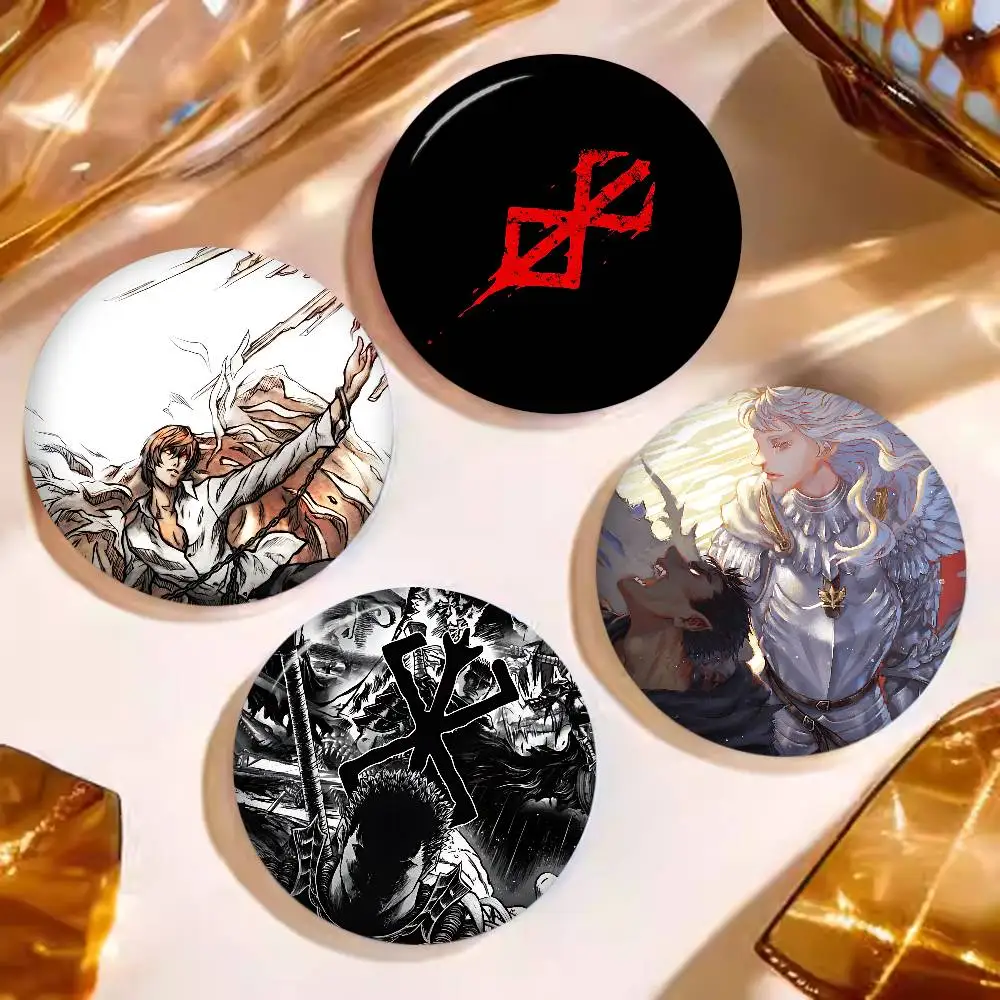 Berserk Guts Hot Anime 32/44/58MM Customizable Button Pins Cute Funny Creative Badge Jewelry Decor Gifts for Friends