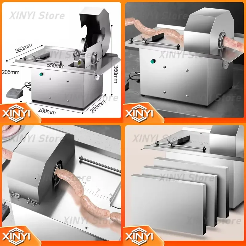 for Commercial Sausage Tying Machine Electric Hot Dog Severing Automatic Binding Chain Gear type