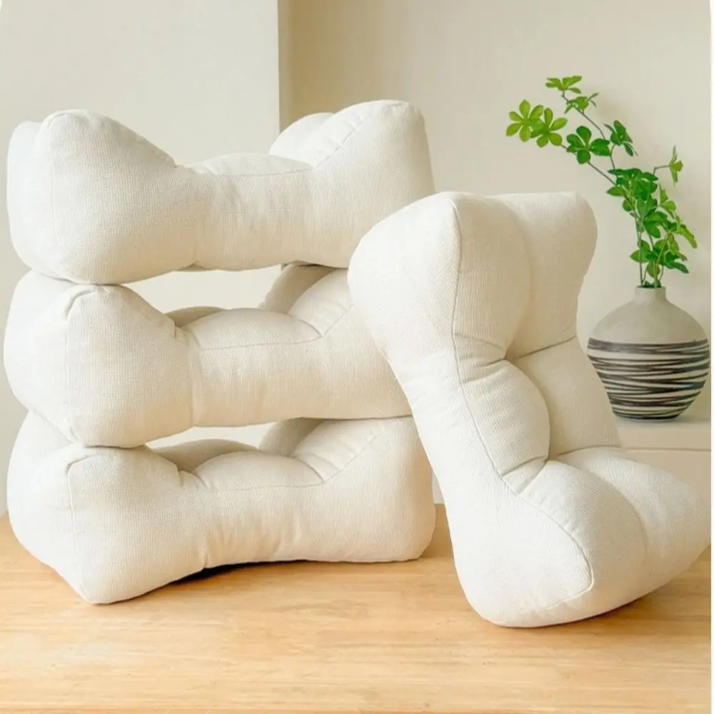 

Relax Your Waist Soft Linen Waist Pillow Thickened Washable Lumbar Support Pillow Comfortable Back Cushion Desk Chair