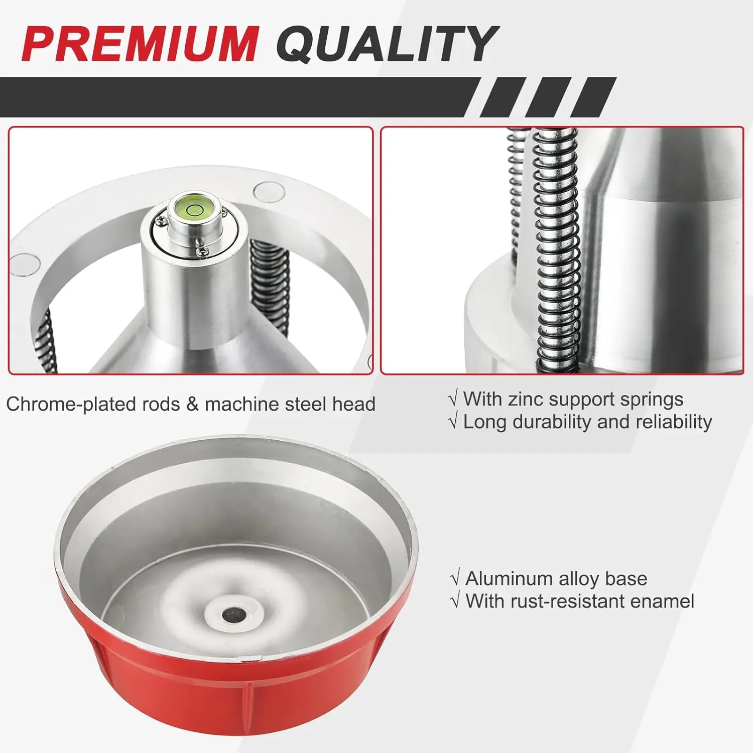 موازن عجلة الفقاعات المحمول |   موازن العجلات المحمول عالي التحمل مع موازن الإطارات على مستوى الفقاعات متوافق