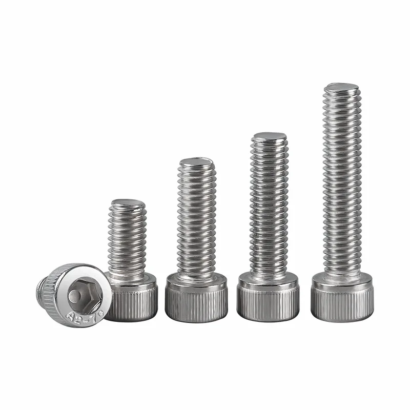 10-100pcs 304 A2-70 Stainless Steel DIN912 Hexagon Hex Socket Cap Allen Head Bolt Screw Length 2-50mm M1.4 M1.6 M2 M3 M4 M5 M6