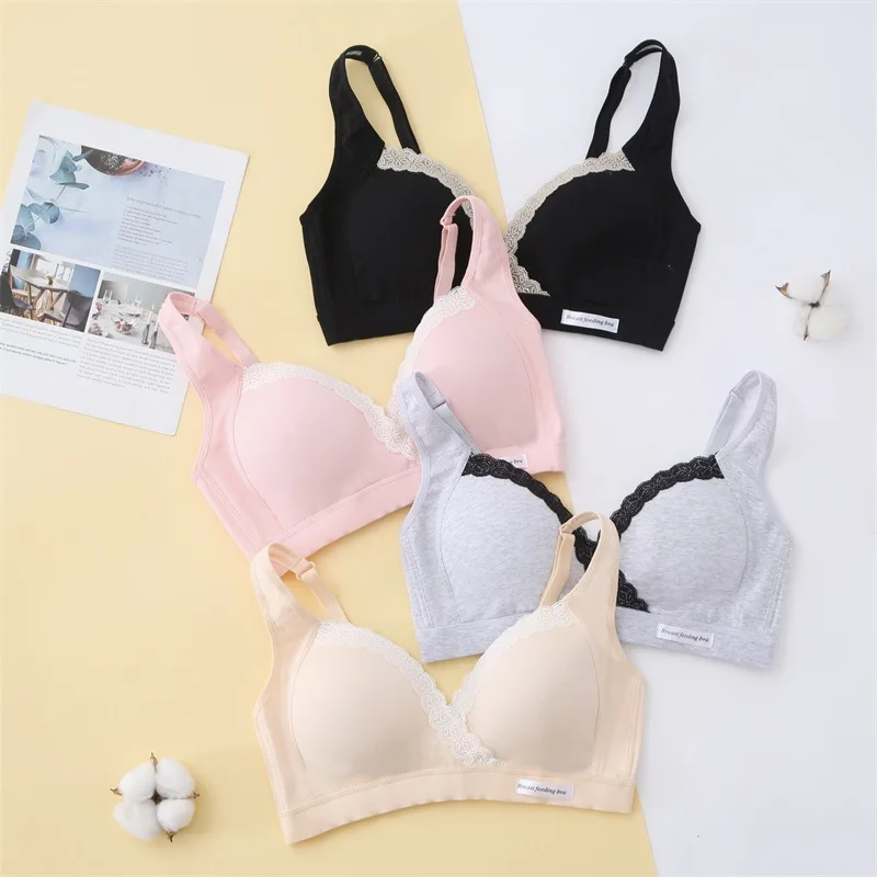 

Maternity Bra Nursing Clothing Cotton Breastfeeding Bra for Pregnant Women Pregnancy Sleep Underwear Soutien Gorge Allaitement