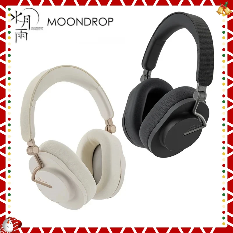 MOONDROP EDGE ヘッドセット 高音質 ポータブル 伸縮式 ワイヤレス ANC ヘッドホン Bluetooth 5.4 LDAC ヘッドセット 48時間連続再生