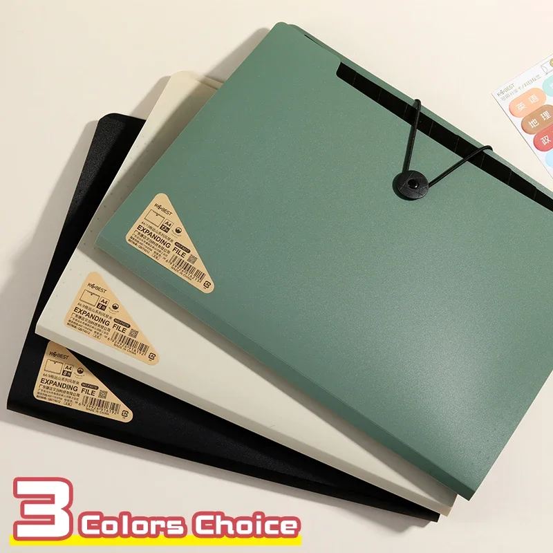 5/8/13 Layers A4 File Folder Storage Bag Test Paper Desktop Tool School Stationery Office Supplies