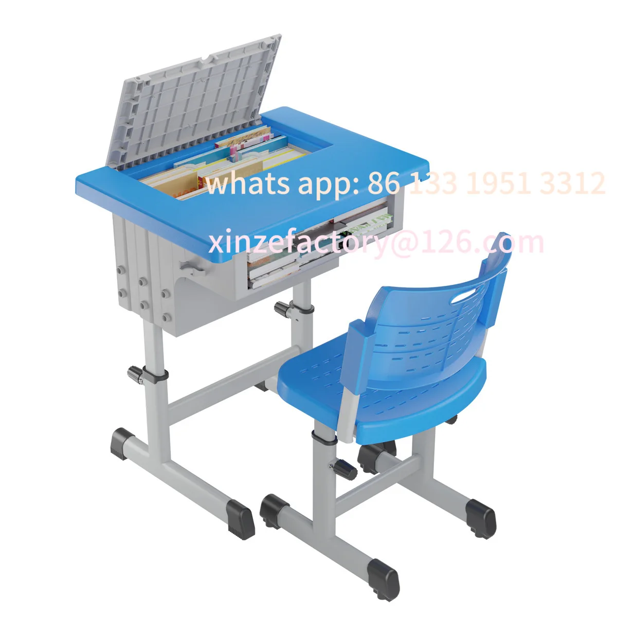 

Lifting school classroom desks and chairs primary and secondary school students home tutoring class children's learning writing