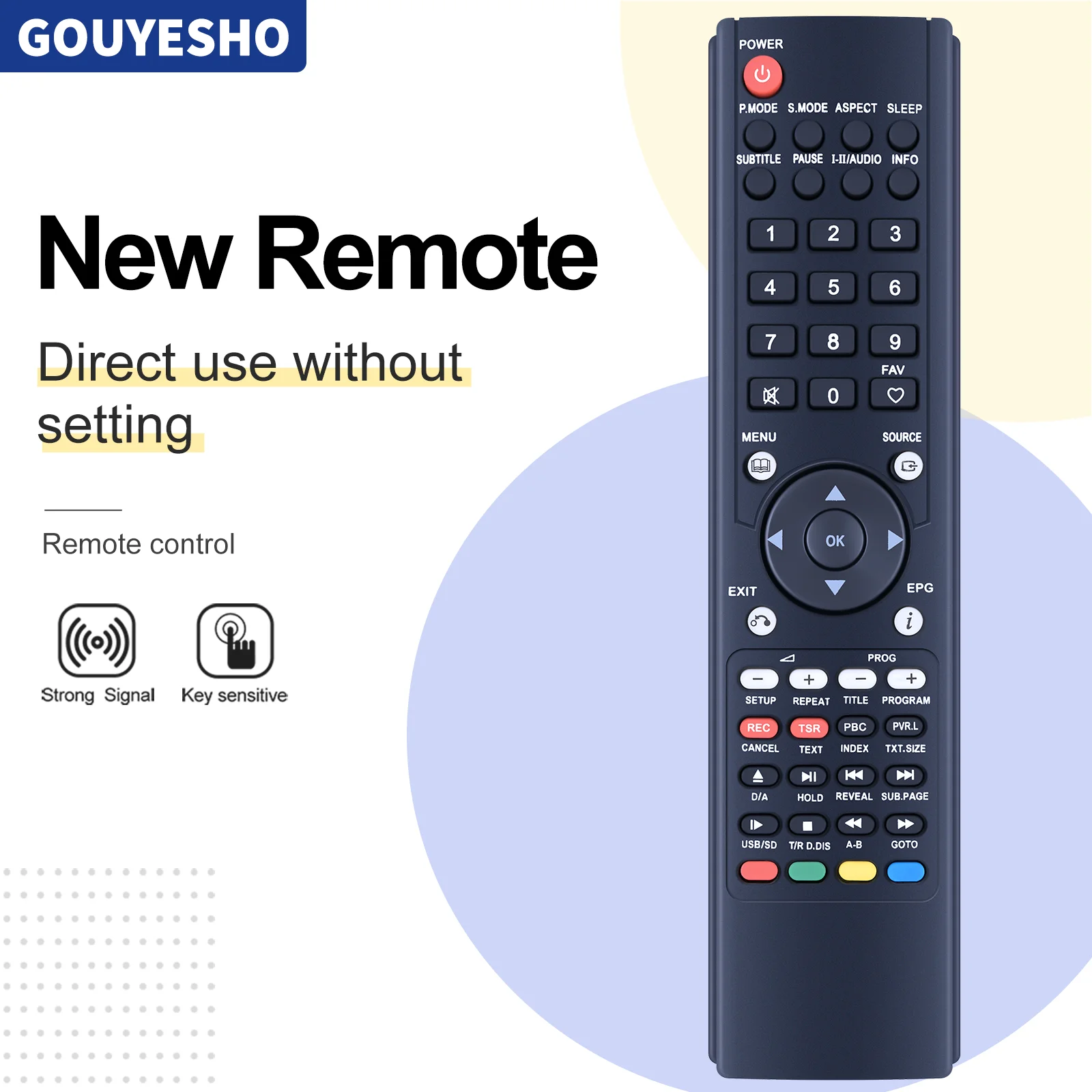 New Remote Control For Soniq QT130 QSP420T QSP421T QV420PH QSL260T QSP320T QSP422T