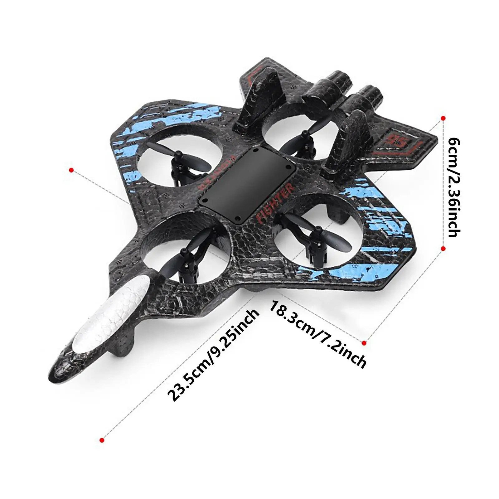 RC Airplane 4 Channel Ready to Fly Fighter Model Foam Glider Led Light Air Plane Toy for Children Boys