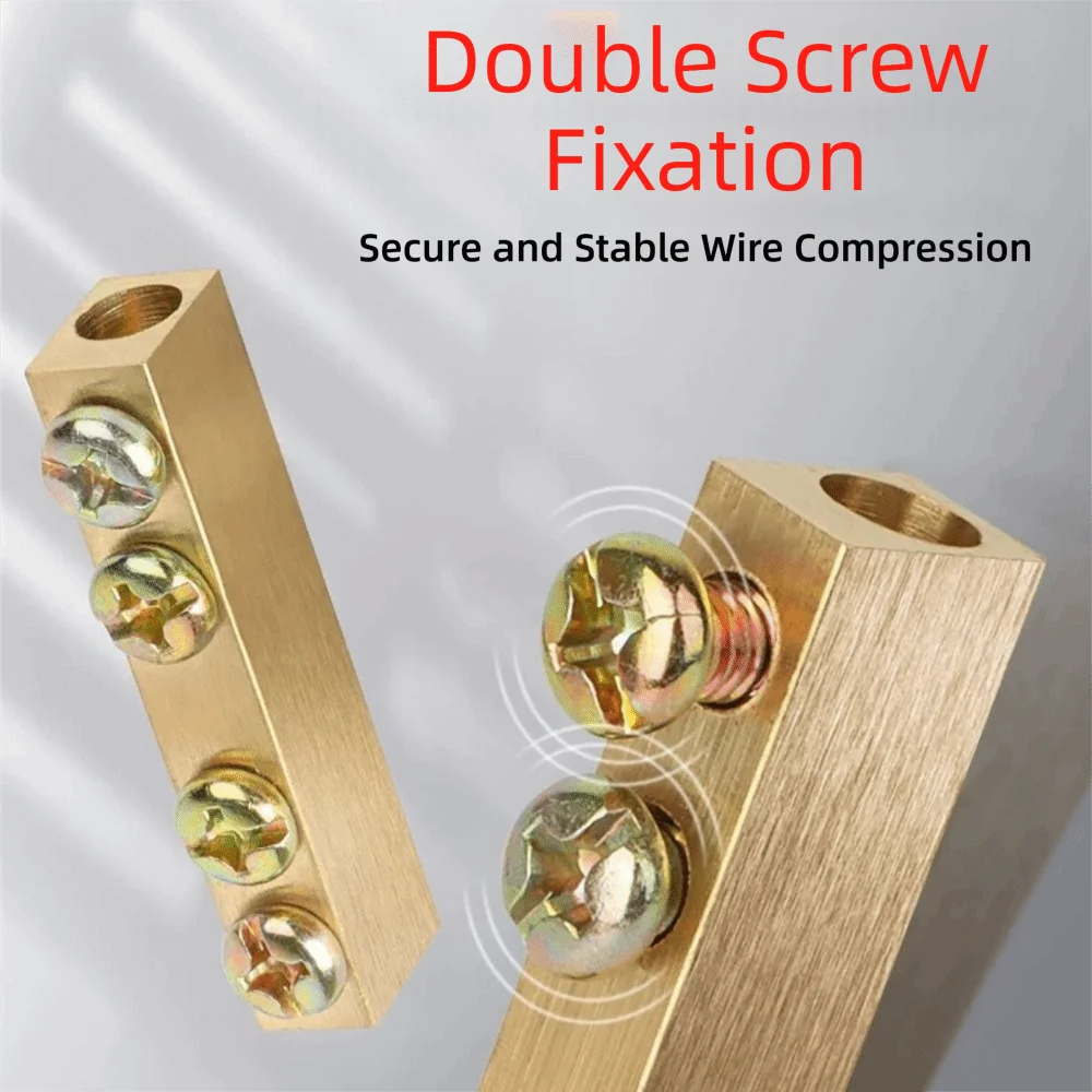 New Spliceable High Power Splitter Brass Reusable Wire Connector Terminal Blocks Electrical