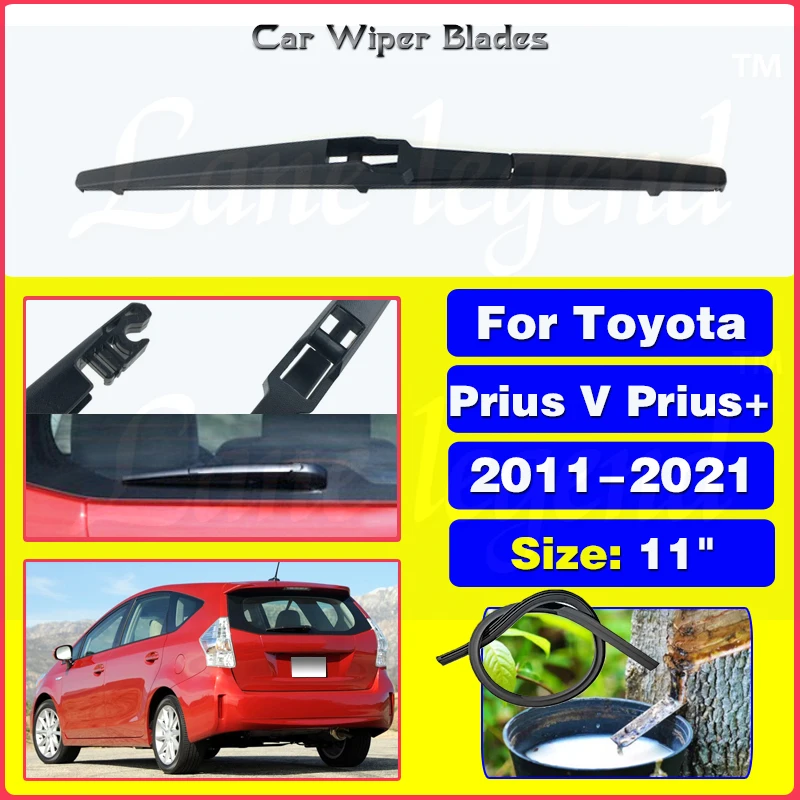 

11" Rear Windshield Windscreen Wiper Blade For Toyota Prius V Prius+ 2011 - 2021 Clean Window Rain Brush Car Accessories