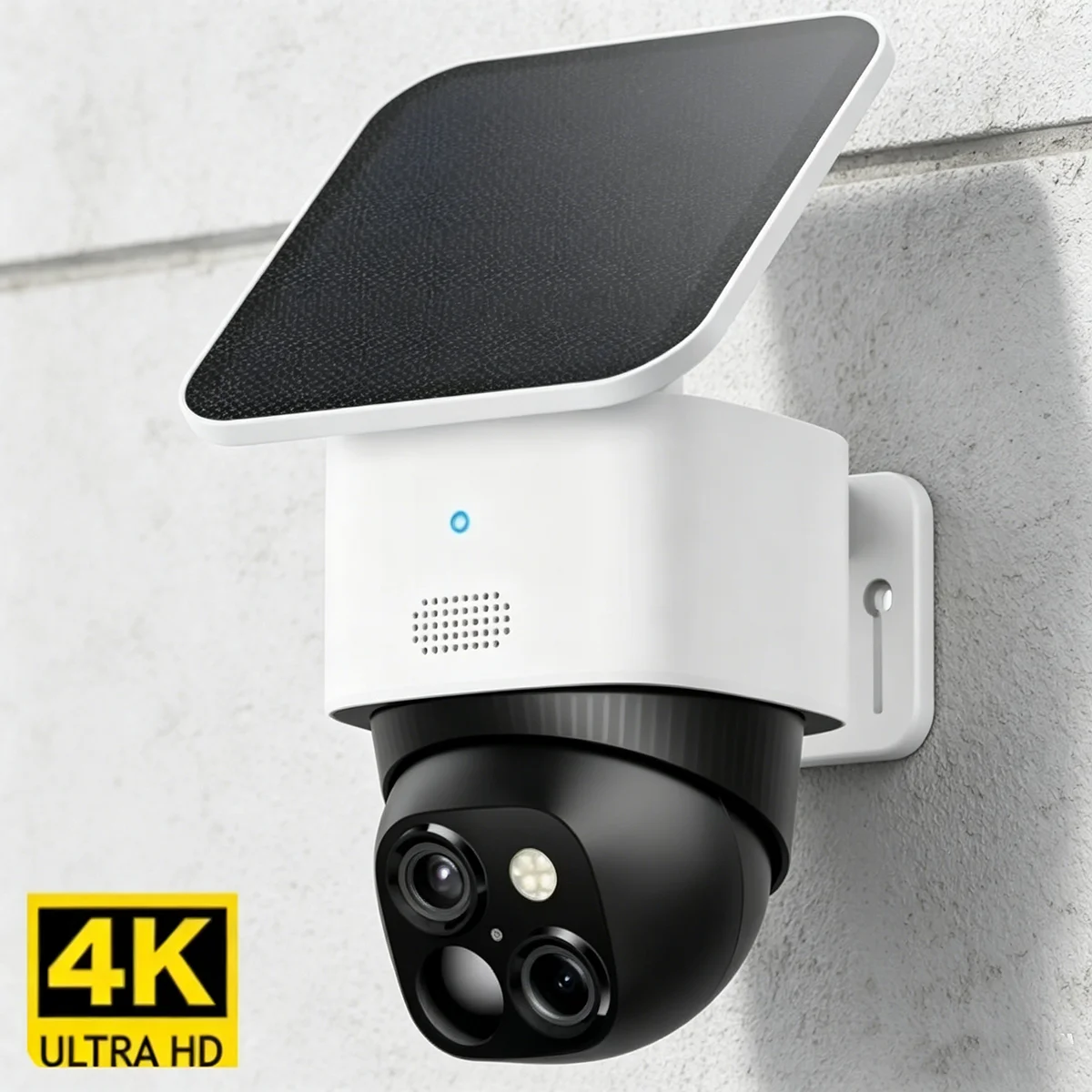 Outdoor Power Blinds - 4K POE/AHD IP Dual Camera Solar