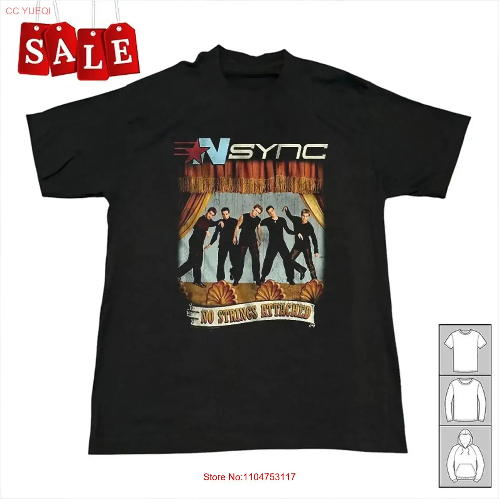 New Nsync no strings attached Christmas S 5XL T Shirt vintage Washed Top For Everyday Wear Versatile Stylish Soft Stretched
