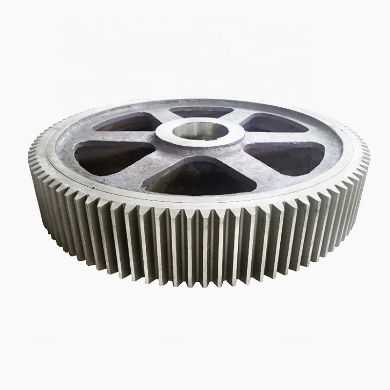 Factory Hot Sale Large Diameter Gear Wheel Gear Box Speed Reducer Transmission Big Cast Metal Steel Spur Large Gea