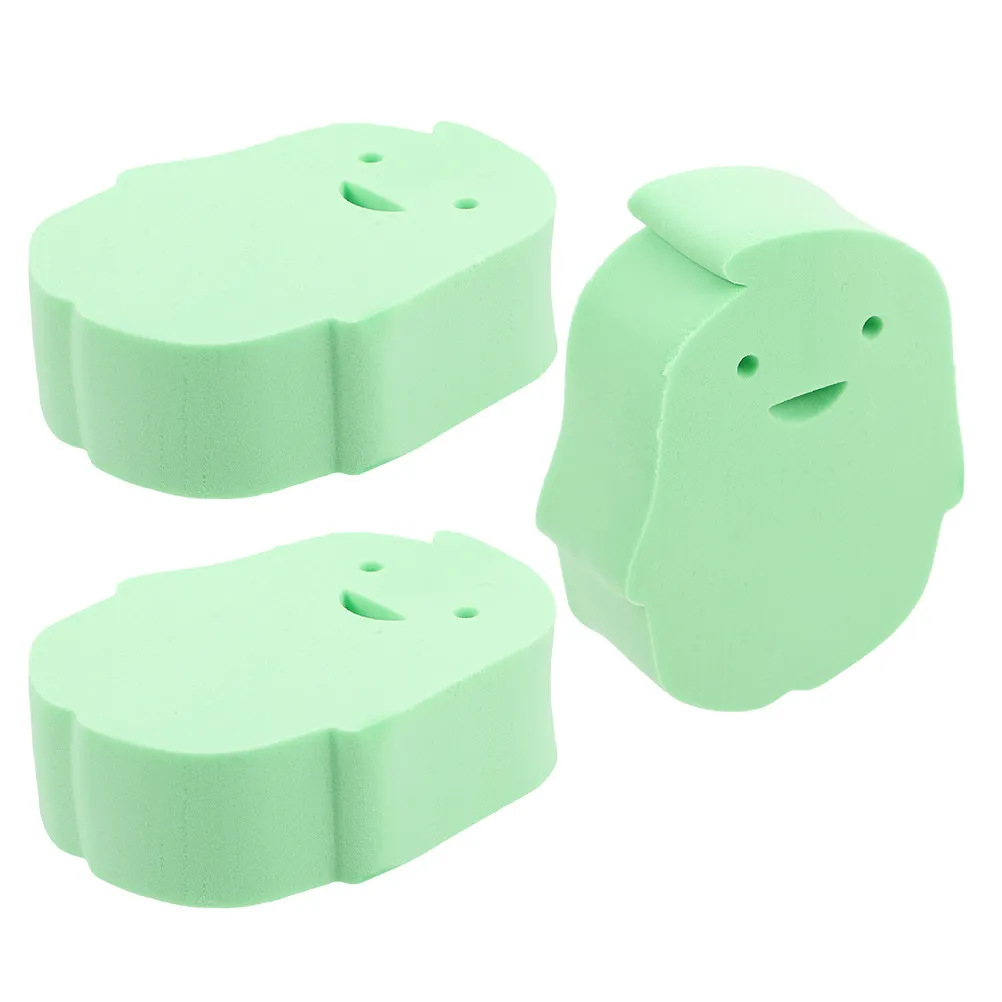 

Набор из 3 детских мочалок-губок для ванны в форме милого пингвина, мягкие натуральные отшелушивающие губки для новорожденных и малышей