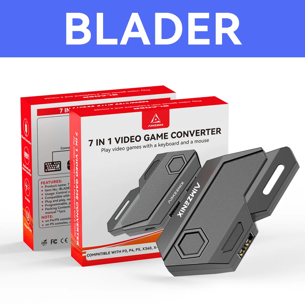 

Mobile Games Converter Mobilador Gaming Keyboard and Mouse Adapter Blader Compatible With PS 3 4 XBox 360 Switch Turbo Function