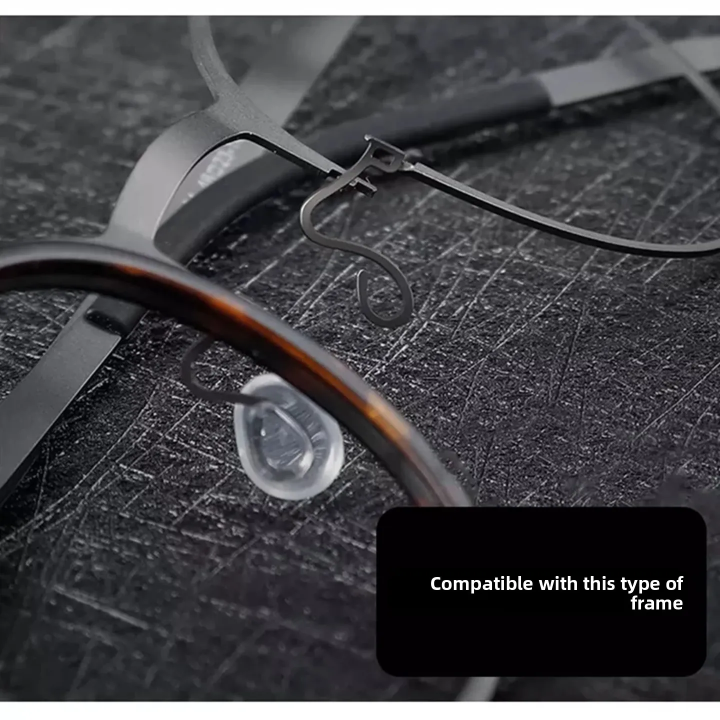 Silicone Nose Pads for Glasses Insert Card Heart Eyewear Accessories Quick Release Pad for Glasses