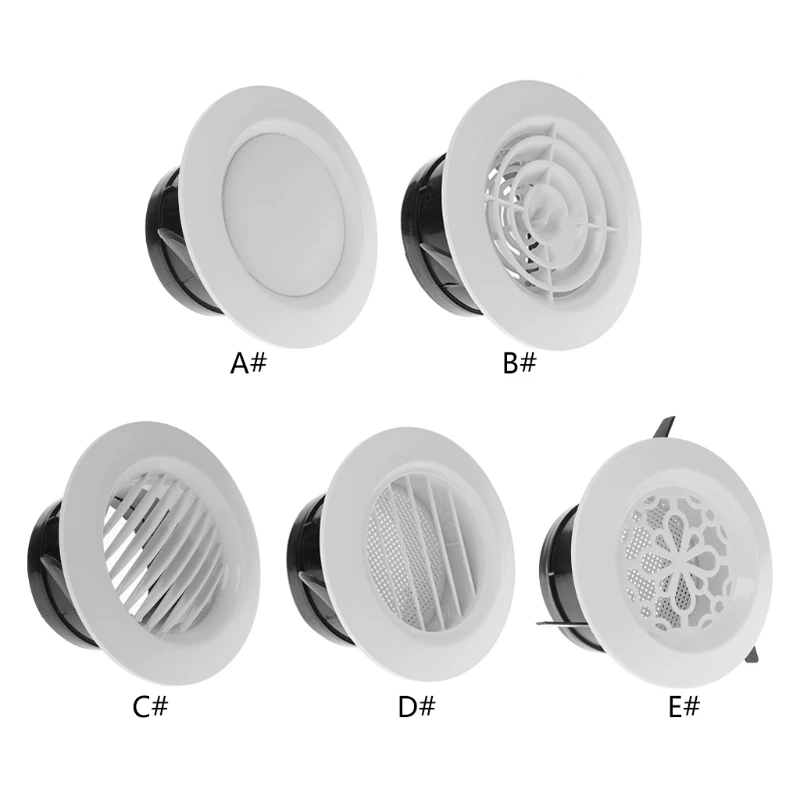 Air Circulation Round Air Conditioning Supplies Vents Cover Extract Valve Grille Ducting Ventilation Grilles Air Vent