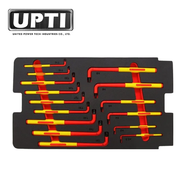 

High Quality Professional 15pcs VDE Insulated Extra Long Hex Key Wrench Set