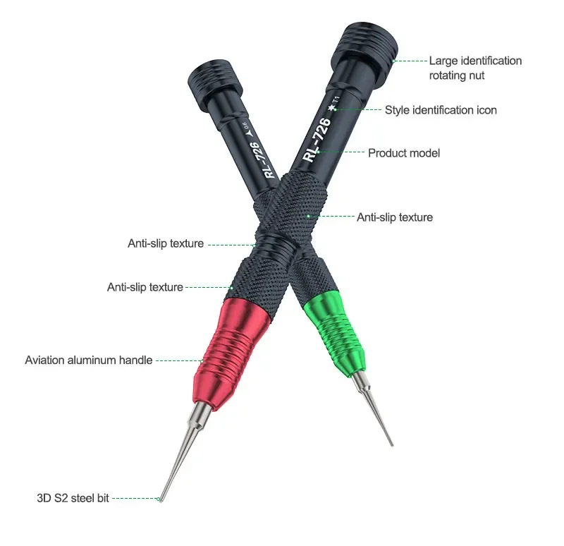 RELIFE RL-726A 3D Torque Screwdriver Anti-slip Prevent Over-force Slippage for Mobile Phone and Tablet Computer Repair Tools