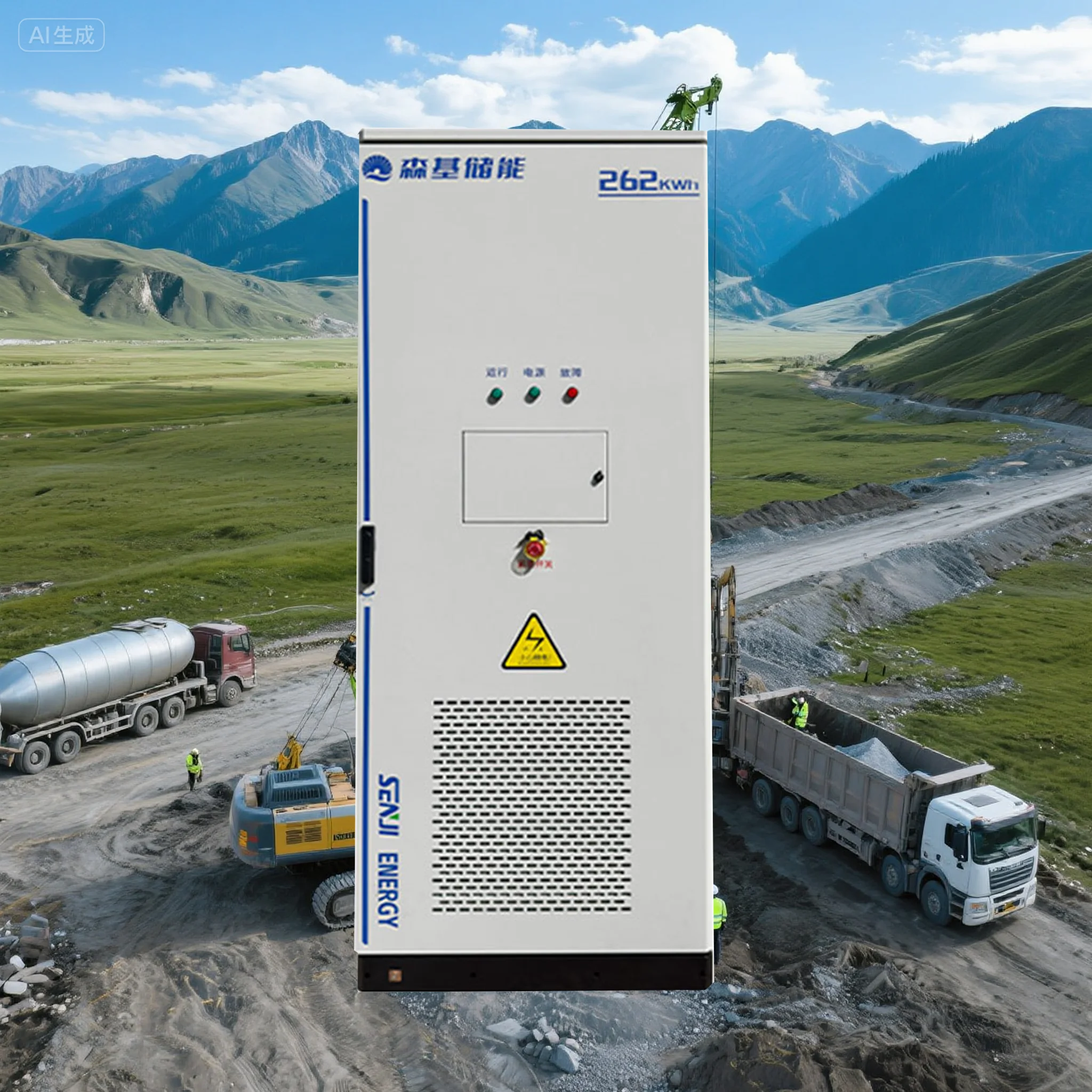 Integrated 262kWh CAN Hybrid Grid Power Supply 125KW Lithium-Ion Battery Lifepo4 Container-Type ESS Liquid-Cooled Energy Storage