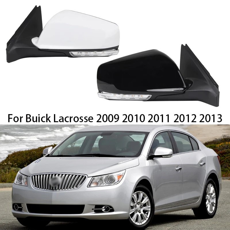 Car Side Rearview Mirror Assembly For Buick Lacrosse 2009-2015 Auto With Turn Signal Electric Folding Mirror Assy