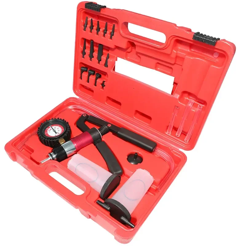 This Manual Vacuum Pump Meter Is An Essential Automotive Maintenance Tool Designed for Professional and DIY Mechanics.