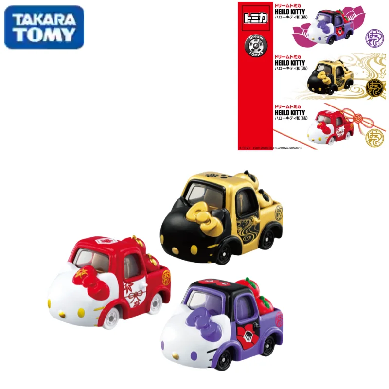 Takara Tomyc Damen Spielzeug Geschenk Hallo Kitty Legierung Druckguss Simulation Automodell, Mädchen Spielzeug, Erwachsene Sammlung Stücke, Kinder Geschenke