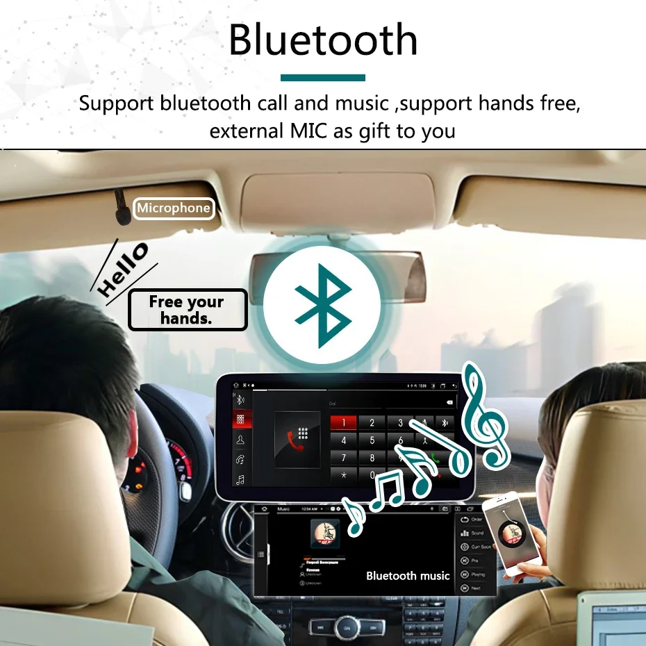 12,5" Wireless Carplay Android 14 Autoradio-Bildschirm für Mercedes B-Klasse W246 2011-2018 Stereo-Auto-Multimedia-Player GPS 4G LTE – Detail 13