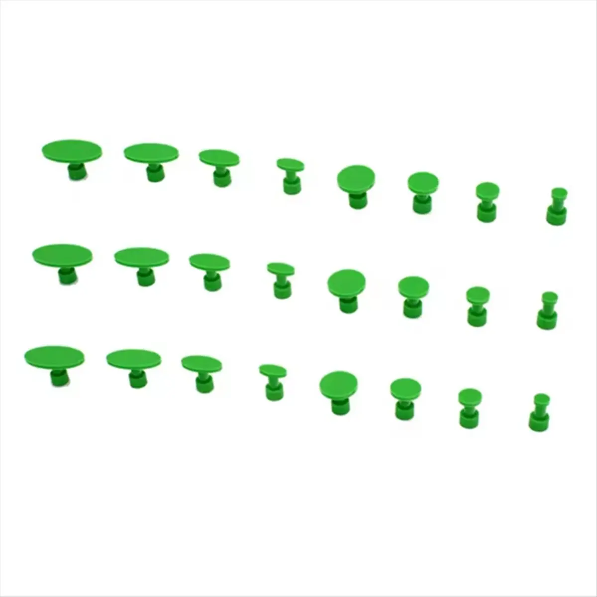 ABNH 24PCS Green Glue Tabs Dent Puller Removal Tool for Auto Paint-Less Dent Repair Glue Tabs for Car Body Repair Tool