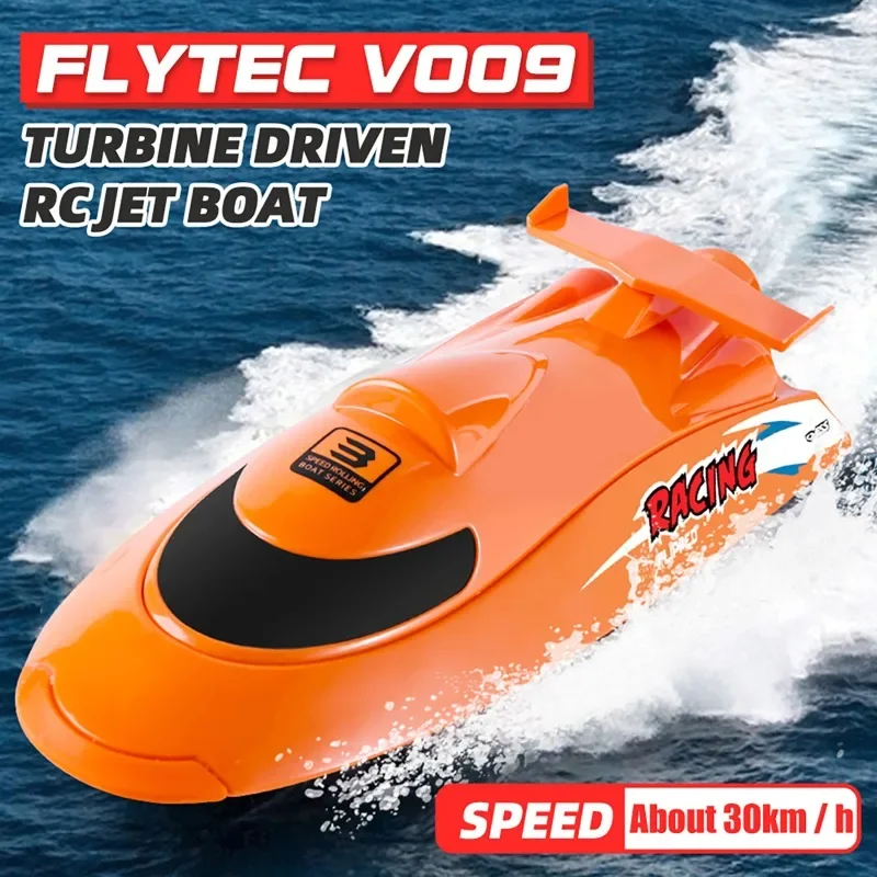 Flytec V009 Wasserdichtes 2,4-GHz-RC-Boot, dritte Ganggeschwindigkeit, 30 km/h, Fernbedienung, Schiff für Kinder und Erwachsene, Sommer, Strand, Geburtstagsgeschenk