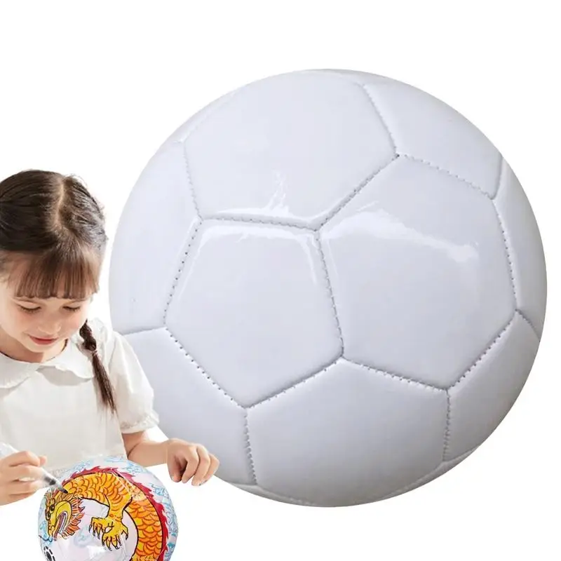 Creative DIYs Graffiti Football White Ball 18/21.5/20cm Soccer Enhance Parent-child Interaction For Kids Adult Friendship Gifts