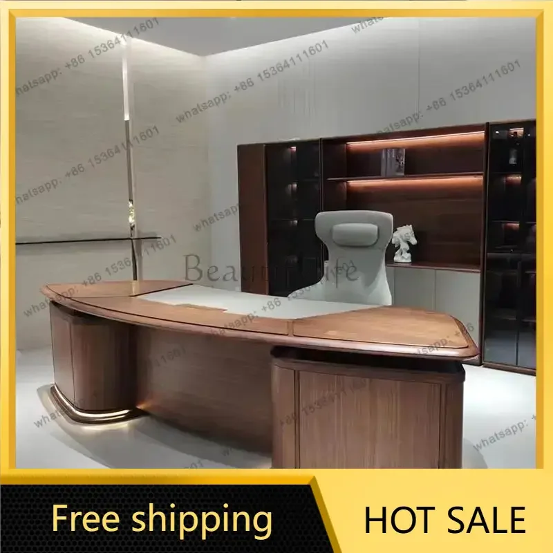LJY Secretary Storage Office Desk Organizer Boss Standing Conference Computer Desks Gaming Unique Escritorio Oficina Desk Furnit