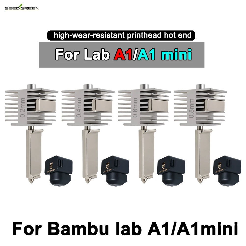 

For Bambu Lab A1/A1MINI Nozzle Hardened steel Integrated A1 Hotend Kit High-Precision A1 Nozzles Same As Original High Quality