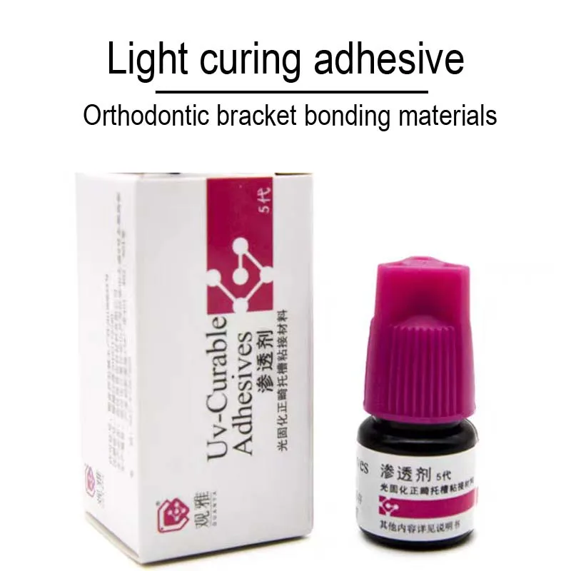 

Uv-Curable Adhesives Light-curing Penetrants Acid Etching Binders Dental Orthodontics Bracket Materials