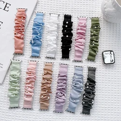 Elastic nylon Strap for Apple Watch Band 45mm 41mm 44mm ultra2 49mm 40/38/42mm Scrunchie Bracelet iwatch series 8 7 6 5 4 3 SE 9