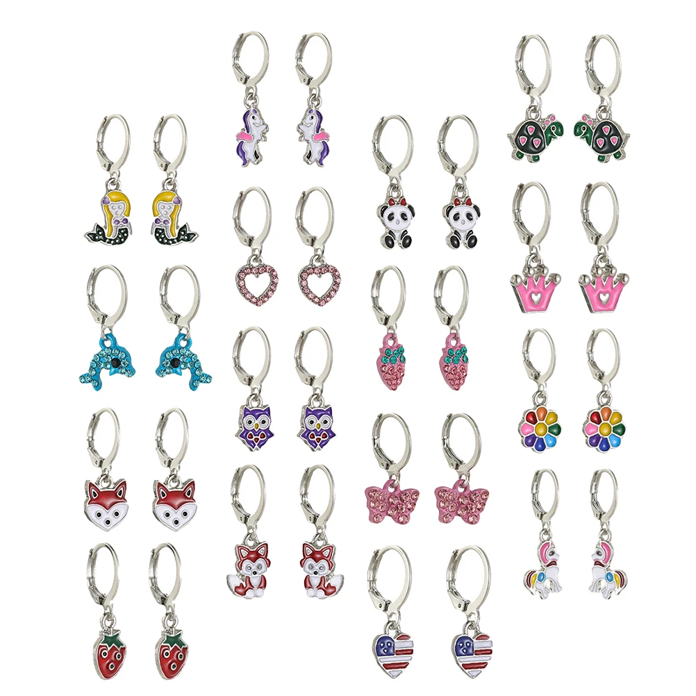 

Animal Earrings Set Alloy Dangle Drop Earrings Jewelry for Women Girls Fashion Statement Summer Accessories Gift