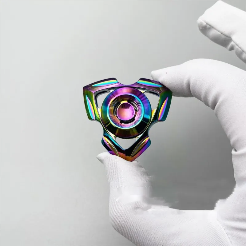 Jouet EDC Fidget Spinner en métal de qualité supérieure – Spinner à main gyroscope du bout des doigts EDC anti-Stress pour adulte, jouet de guérison amusant pour la concentration et l'anxiété