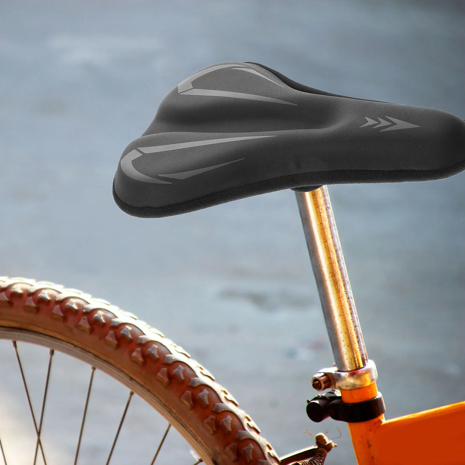 

Thickened Soft Silicone Bike Saddle Cover Breathable Padded Cushion for Mountain Road Bike Comfortable Seat Cushion