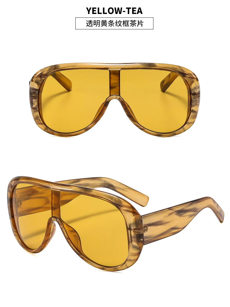 One Pieces Oversized Sonnenbrille 2026 für Damen und Herren – Coole Fashion Sonnenschutz Strand Urlaub Oculos Lunette Soleil Femme – Detail 11