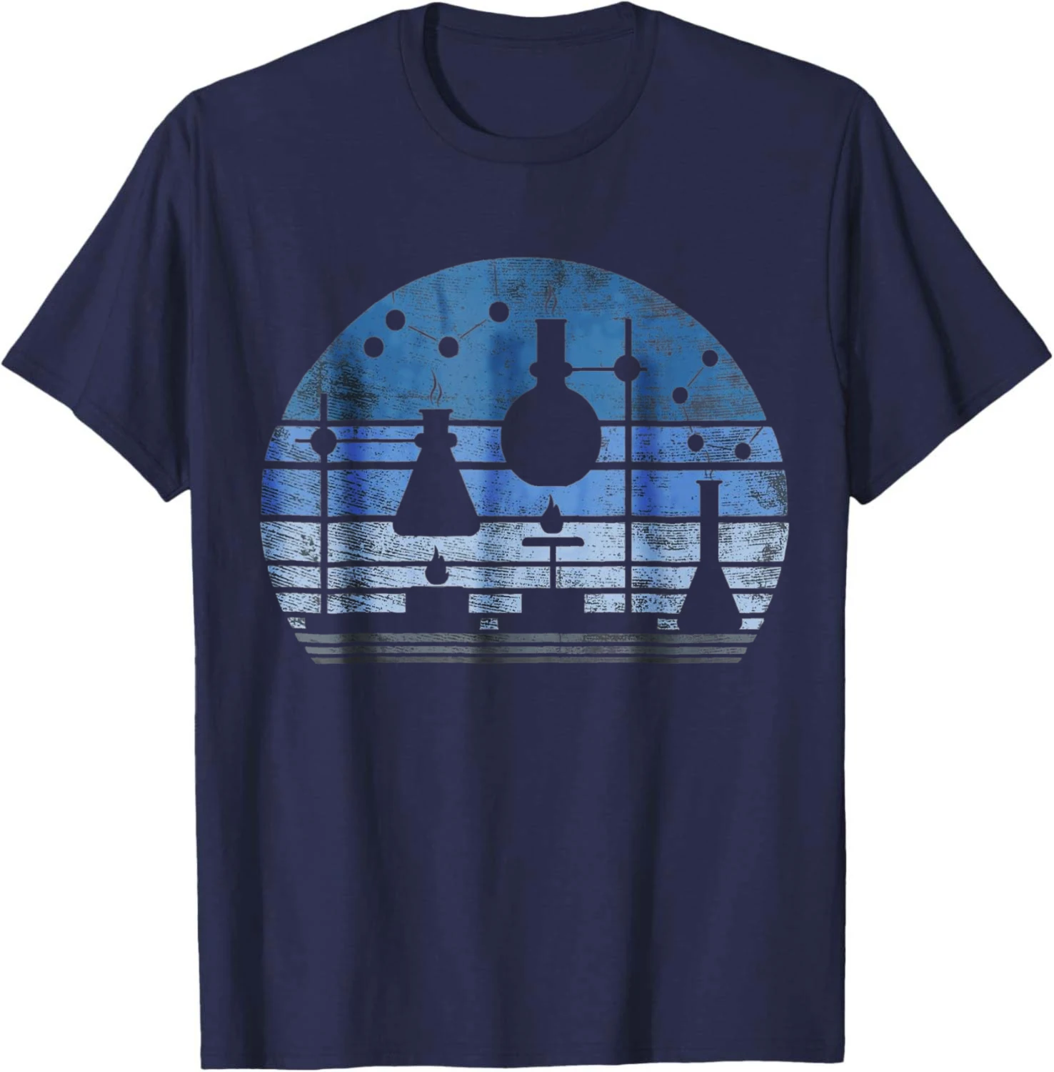 Chemist Scientist Gift Funny Retro Test Tube Flask Chemistry T-Shirt Unisex Summer Streetwear Tops Cotton Graphic Tee
