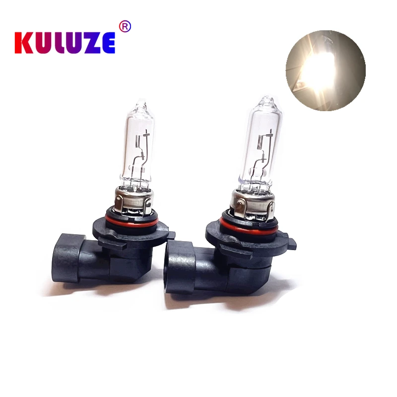 2pcs 12v 65w HB3 9005 lampadina alogena per Auto 2300K vetro al quarzo trasparente Xenon lampada per fari per Auto fendinebbia lampadina abbagliante