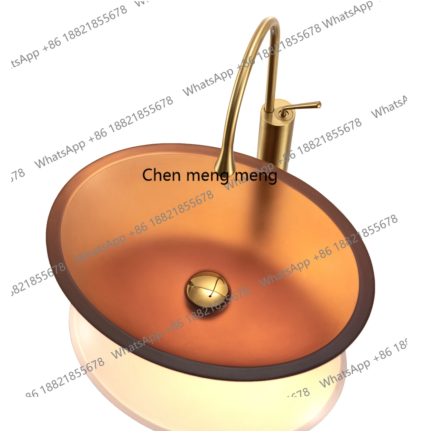 

Matte Frosted Tempered Glass Wash Basin Transparent Washbasin Hotel Oval