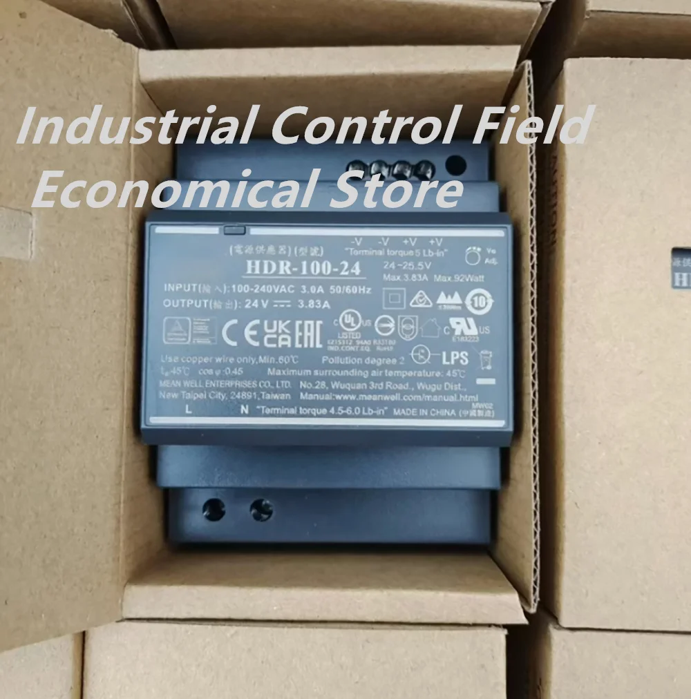 Catu daya switching rel pandu HDR-100-24 24V3.83A100W