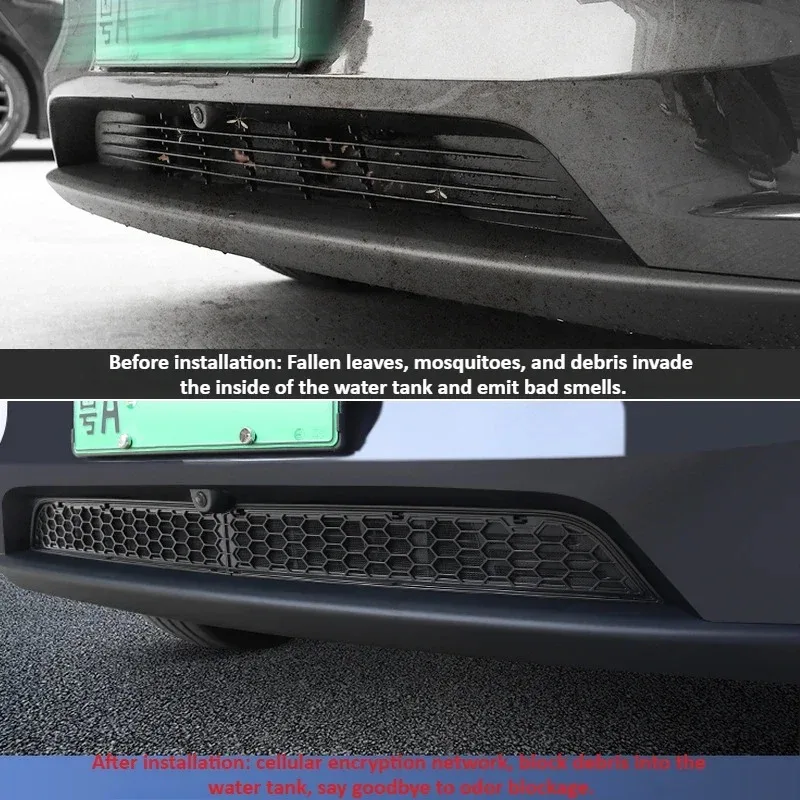 المصد السفلي لمكافحة الحشرات صافي ل تسلا نموذج Y Juniper 2025 سيارة مكافحة الغبار برهان الداخلية تنفيس مصبغة الحشرات واقية الغطاء الأمامي ABS