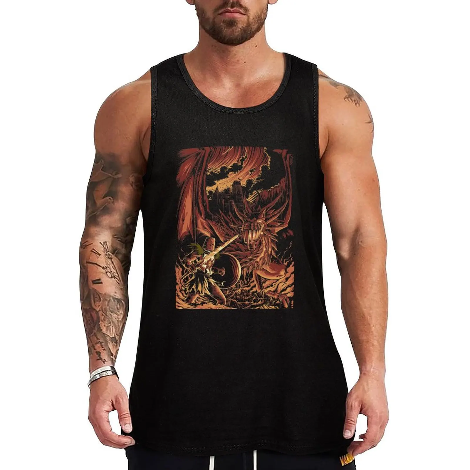 Wyvern's Wrath Tank Top men gym gym clothes man fitness