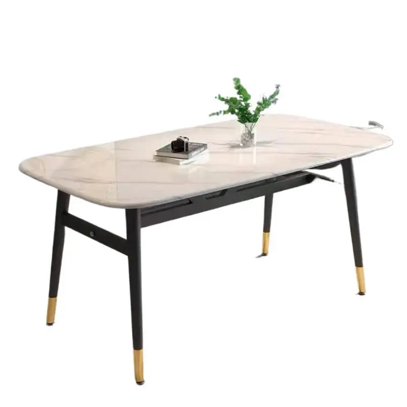 

&Light Luxury Modern Marble Rectangular Dining Table Chair Set Eco-Friendly Portable
